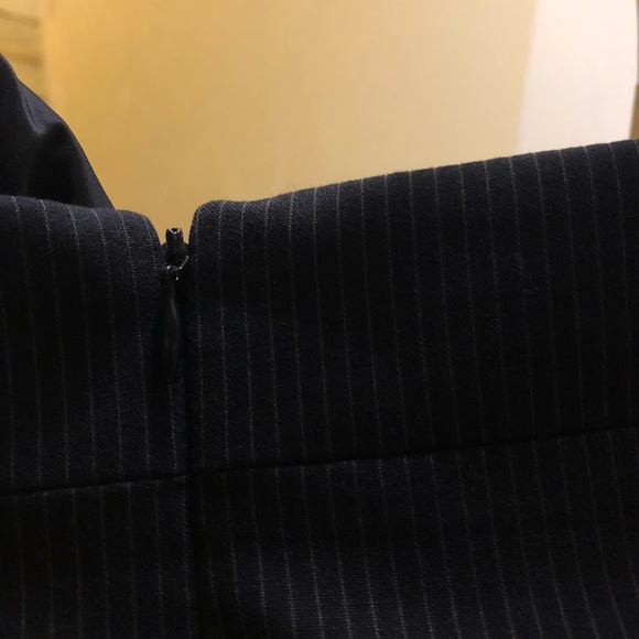 Navy midi skirt - striped - Picture 2 of 5